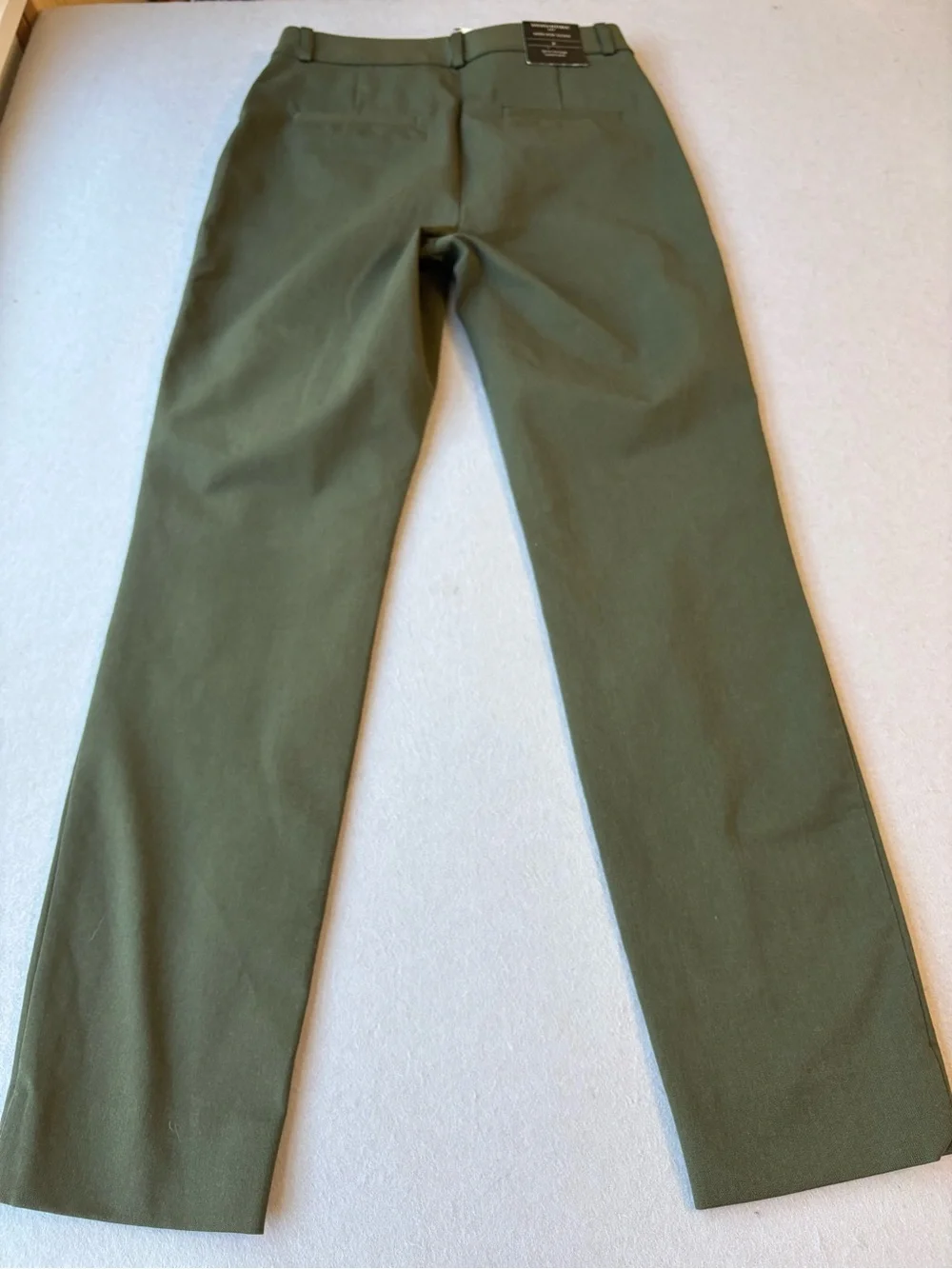 Banana Republic High-Rise Sloan Trouser Pant Olive Cropped Straight-Leg Sz 6 NWT